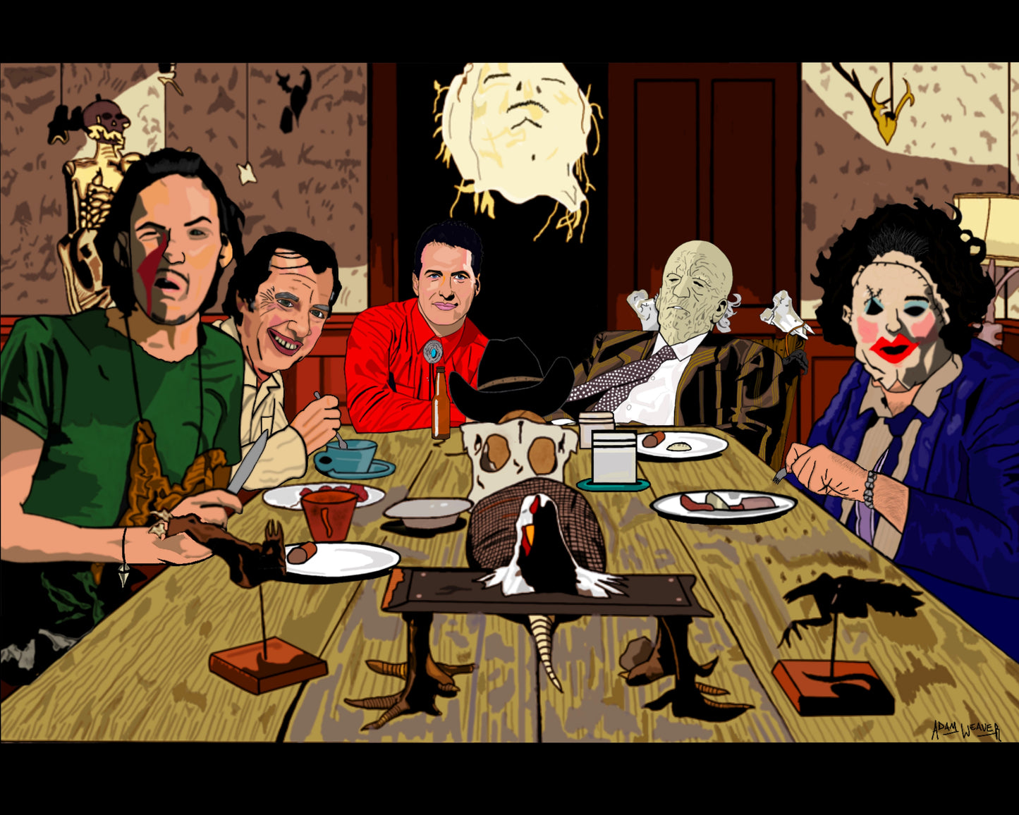 "4-Star Family BBQ" 8x10 Art Print