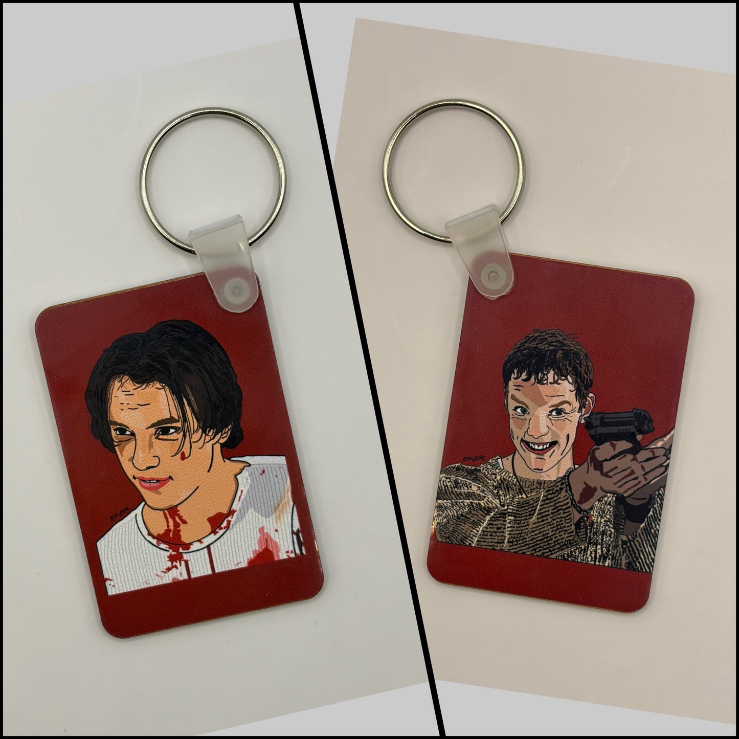 “Favorite Scary Movie” Double Sided Keychain
