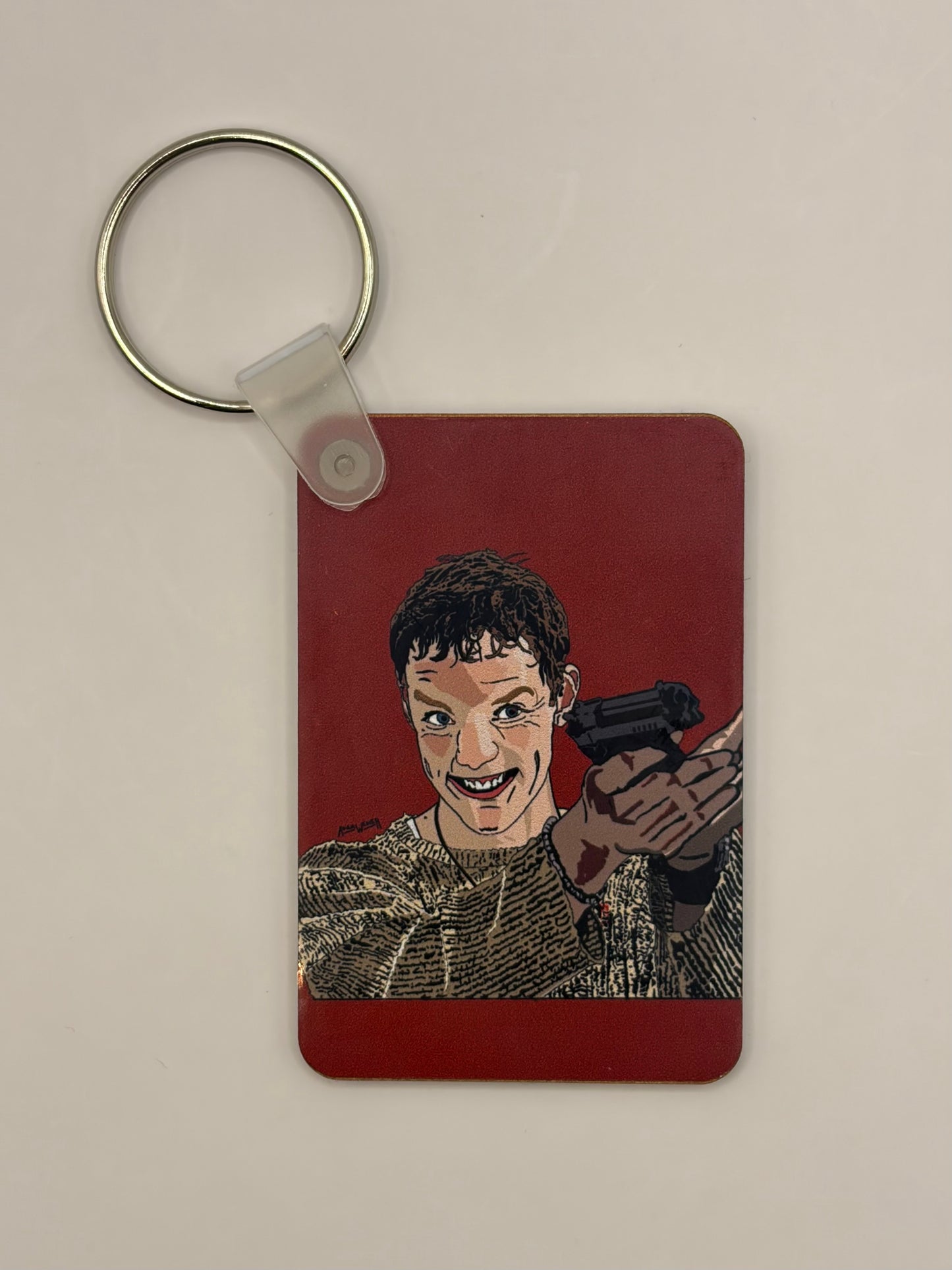 “Favorite Scary Movie” Double Sided Keychain