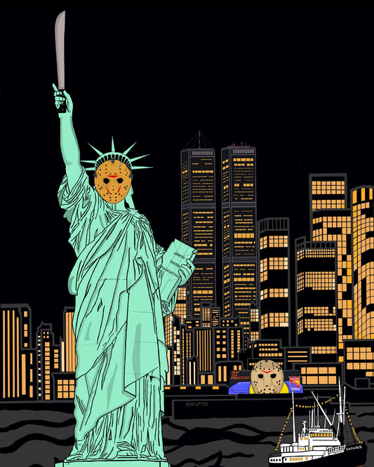"Camp Liberty Island" - Color 8x10 Art Print