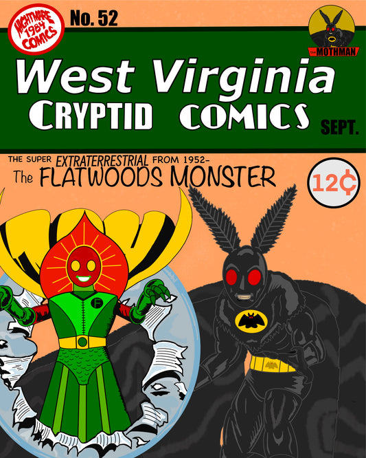 “WV Cryptid Comics No. 52" 8x10 Art Print